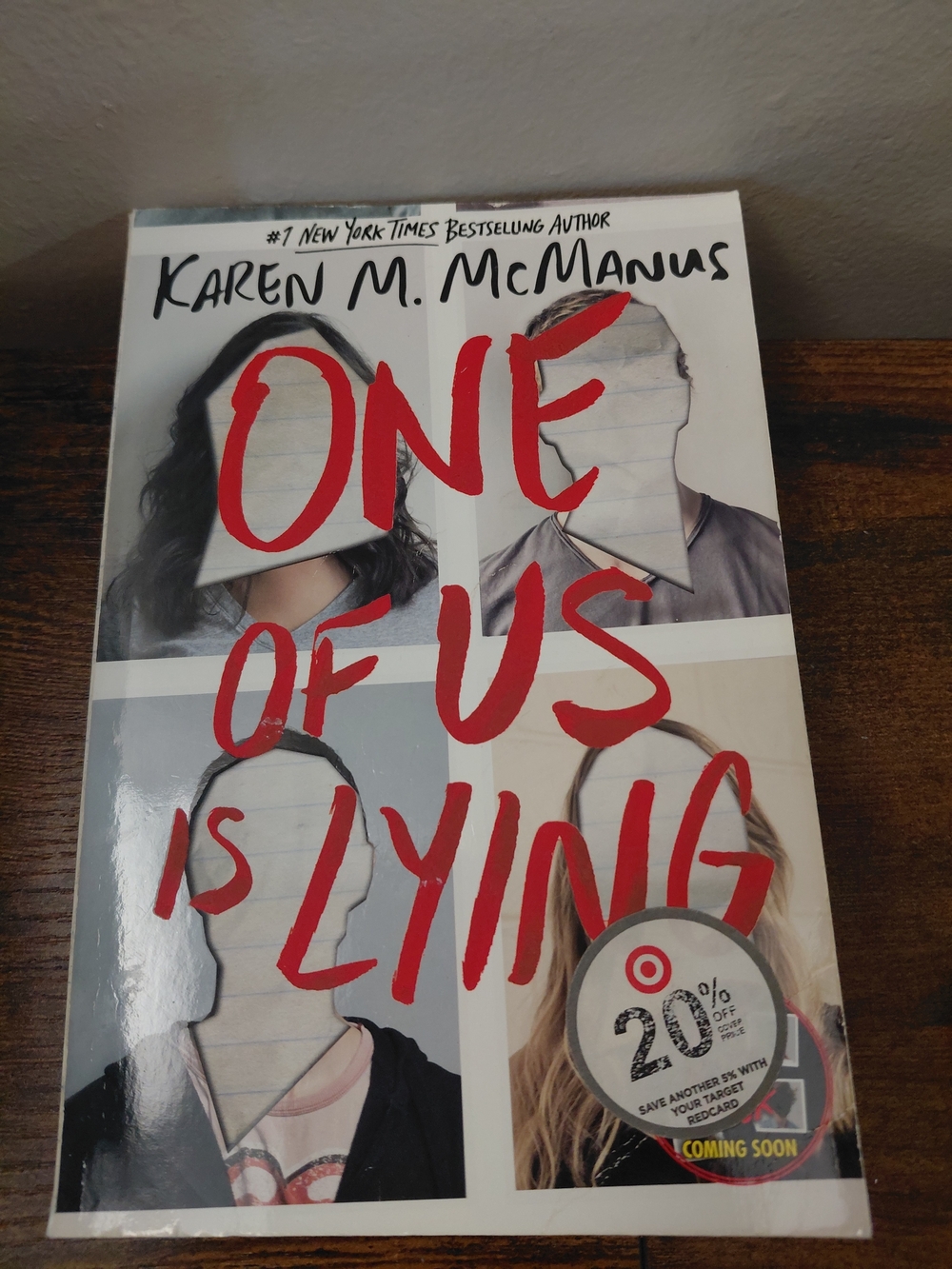 One of Us Is Lying by Karen M. McManus — White & Red Cover